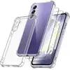 Image de Coque Pour Samsung Galaxy S24 Silicone Transparente Angles Renforces + 2 Verres Trempes Little Boutik©