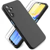Image de Coque Little Boutik Samsung Galaxy A15 Silicone Noir 2 Verres Trempés