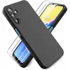 Image de Coque Pour Samsung Galaxy A15 Silicone Noir + 2 Verres Trempes Little Boutik©