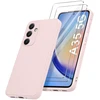 Image de Coque Pour Samsung Galaxy A35 5g Silicone Rose + 2 Verres Trempes Little Boutik©