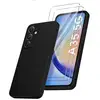 Image de Coque Pour Samsung Galaxy A35 5g Silicone Noir + 2 Verres Trempés Little Boutik®