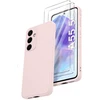 Image de Coque Little Boutik Pack Coque Silicone Galaxy A55 5g Rose 2 Verres Trempés