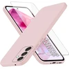 Image de Coque Little Boutik Pack Silicone Galaxy A55 5g Rose Verre Trempé