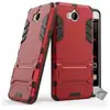 Image de Housse Etui Coque Rigide Anti Choc Pour Huawei Y5 Et Y6 (2017) + Verre Trempe - Rouge