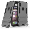 Image de Coque rigide anti choc pour Apple iPhone X + film ecran - GRIS