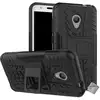 Image de Housse Etui Coque Rigide Anti Choc Pour Alcatel U5 Hd + Film Ecran - Noir