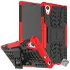 Image de Housse Etui Coque Rigide Anti Choc Pour Sony Xperia Xa1 Plus + Verre Trempe - Rouge