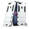 Image de Housse Etui Coque Rigide Anti Choc Pour Huawei P Smart + Verre Trempe - Argent