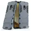 Image de Housse Etui Coque Rigide Anti Choc Pour Samsung Galaxy S9 + Film Ecran - Bleu Fonce