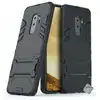 Image de Housse Etui Coque Rigide Anti Choc Pour Samsung Galaxy S9+ Plus + Verre Trempe - Noir