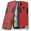 Image de Housse Etui Coque Rigide Anti Choc Pour Huawei P20 Lite + Verre Trempe - Rouge
