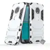 Image de Housse Etui Coque Rigide Anti Choc Pour Motorola Moto G6 + Film Ecran - Argent