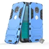 Image de Coque rigide anti choc - HTDMOBILES - Moto G6 - Détachable 2 en 1 - Support intégré - Bleu clair