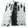 Image de Housse Etui Coque Rigide Anti Choc Pour Samsung A6+ Plus (2018) + Verre Trempe - Argent