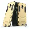 Image de Housse Etui Coque Rigide Anti Choc Pour Samsung A6+ Plus (2018) + Verre Trempe - Or