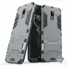 Image de Housse Etui Coque Rigide Anti Choc Pour Samsung A6+ Plus (2018) + Verre Trempe - Gris