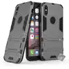 Image de Housse Etui Coque Rigide Anti Choc Pour Apple Iphone Xs + Film Ecran - Gris