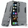 Image de Housse Etui Coque Rigide Anti Choc Pour Apple Iphone Xs Max + Film Ecran - Gris