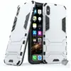 Image de Housse Etui Coque Rigide Anti Choc Pour Apple Iphone Xs Max + Verre Trempe - Argent