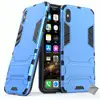 Image de Housse Etui Coque Rigide Anti Choc Pour Apple Iphone Xs Max + Verre Trempe - Bleu Clair