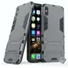 Image de Housse Etui Coque Rigide Anti Choc Pour Apple Iphone Xs Max + Verre Trempe - Gris