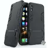 Image de Housse Etui Coque Rigide Anti Choc Pour Apple Iphone Xr + Film Ecran - Noir