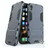 Image de Housse Etui Coque Rigide Anti Choc Pour Apple Iphone Xr + Film Ecran - Bleu Fonce