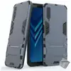Image de Housse Etui Coque Rigide Anti Choc Pour Samsung Galaxy A7 (2018) + Film Ecran - Bleu Fonce