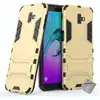 Image de Housse Etui Coque Rigide Anti Choc Pour Samsung Galaxy J6+ Plus (2018) + Verre Trempe - Or