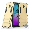 Image de Coque rigide anti choc pour Samsung Galaxy J6+ Plus (2018) + verre trempe - OR