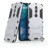 Image de Housse Etui Coque Rigide Anti Choc Pour Nokia 7.1 (2018) + Film Ecran - Argent