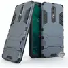 Image de Housse Etui Coque Rigide Anti Choc Pour Nokia 5.1 Plus (2019) + Film Ecran - Bleu Fonce