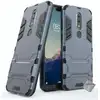 Image de Housse Etui Coque Rigide Anti Choc Pour Nokia 6.1 Plus (2019) + Film Ecran - Bleu Fonce
