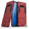 Image de Housse Etui Coque Rigide Anti Choc Pour Samsung Galaxy S10 + Verre Trempe - Rouge