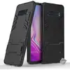 Image de Housse Etui Coque Rigide Anti Choc Pour Samsung Galaxy S10+ Plus + Film Ecran - Noir