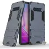 Image de Housse Etui Coque Rigide Anti Choc Pour Samsung Galaxy S10+ Plus + Film Ecran - Bleu Fonce