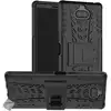 Image de Housse Etui Coque Rigide Anti Choc Pour Sony Xperia 10 Plus + Verre Trempe - Noir