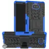 Image de Housse Etui Coque Rigide Anti Choc Pour Sony Xperia 10 Plus + Verre Trempe - Bleu