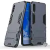 Image de Housse Etui Coque Rigide Anti Choc Pour Samsung Galaxy A70 + Verre Trempe - Bleu Fonce