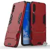 Image de Housse Etui Coque Rigide Anti Choc Pour Samsung Galaxy A70 + Verre Trempe - Rouge