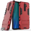 Image de Coque rigide anti choc pour Xiaomi Redmi Note 8 Pro + verre trempe - ROUGE