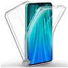 Image de Coque silicone gel fine 360 integrale (avant et arriere) pour Xiaomi Redmi Note 8 Pro + verre trempe - TRANSPARENT