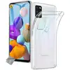 Image de Housse Etui Coque Silicone Gel Samsung Galaxy A21s + Film Ecran - Transparent Tpu