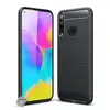 Image de Housse Etui Coque Silicone Gel Carbone Pour Huawei P40 Lite E / Y7p + Film Ecran - Noir