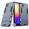 Image de Housse Etui Coque Rigide Anti Choc Pour Huawei Y5p + Verre Trempe - Bleu Fonce