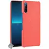 Image de Housse Etui Coque Rigide Simili Cuir Crocodile Pour Sony Xperia L4 + Verre Trempe - Rouge