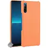 Image de Housse Etui Coque Rigide Simili Cuir Crocodile Pour Sony Xperia L4 + Verre Trempe - Orange