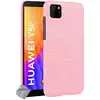 Image de Housse Etui Coque Rigide Simili Cuir Crocodile Pour Huawei Y5p + Film Ecran - Rose