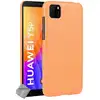Image de Housse Etui Coque Rigide Simili Cuir Crocodile Pour Huawei Y5p + Verre Trempe - Orange
