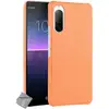 Image de Housse Etui Coque Rigide Simili Cuir Crocodile Pour Sony Xperia 10 Ii + Film Ecran - Orange